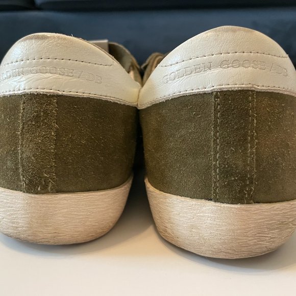 Golden Goose Superstar Olive Green with White Star - Picture 2 of 4